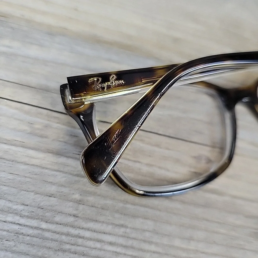 Ray-Ban Junior Kids Eyeglasses Frames RB1591‎ 3805 Brown Tortoise 48-16 130mm